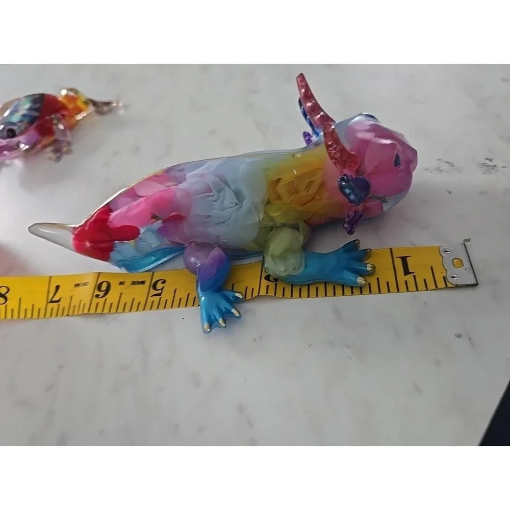 Handmade Resin Axolotl‎  Multi Colored Decoration Gift Paper Weight. 722